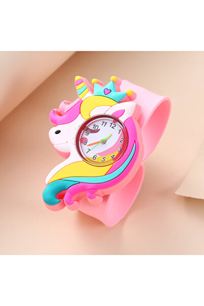 Choice ساعة أطفال وردية اللون، رسوم متحركة ثلاثية الأبعاد، هدية عيد ميلاد للأ...