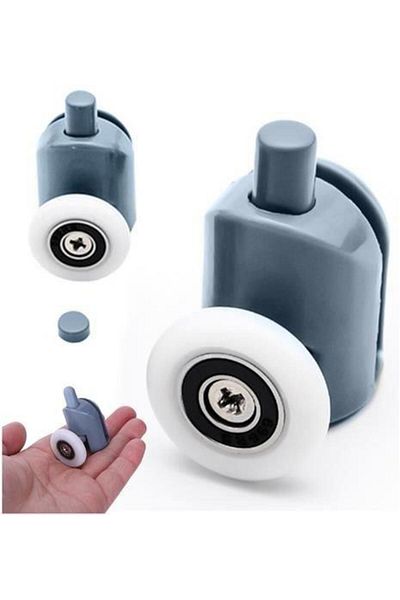 BOEM EBA universal lower roller, with bearings for shower cabin/screen, gray