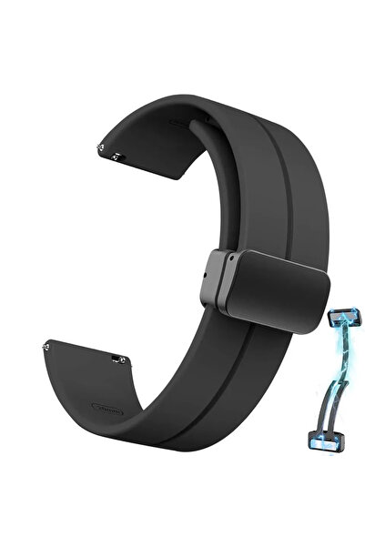 Choice سوار رياضي أسود عالمي مقاس 22 مم 20 مم 22 مم للساعات 6/4/5 برو/كلاسيك/...