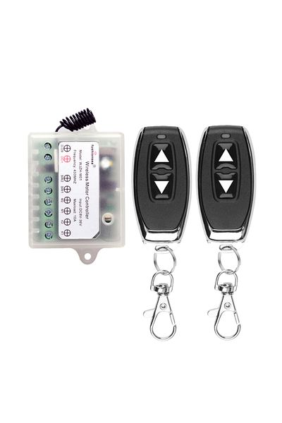 Choice 2remote 1receievr 12-36 V DC Motor Remote Control Switch For Retractable Door Curtain Electric Push