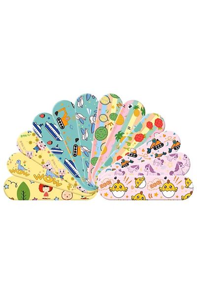 Choice 72x19mm 120Pcs Cartoon Animal Pattern Hemostatic Kids Cute Band-Aid Self-Adhesive Bandage First Aid
