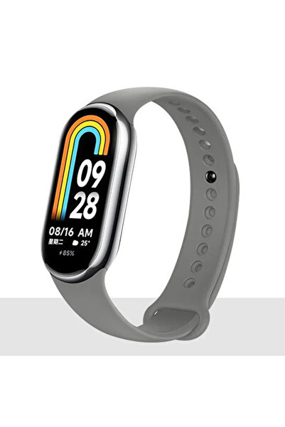 Choice25 For Xiaomi Mi Band 8 13 Grey Strap For Mi band 8 xiaomi 8 NFC Bracelet Sport Belt Silicone Replaceme