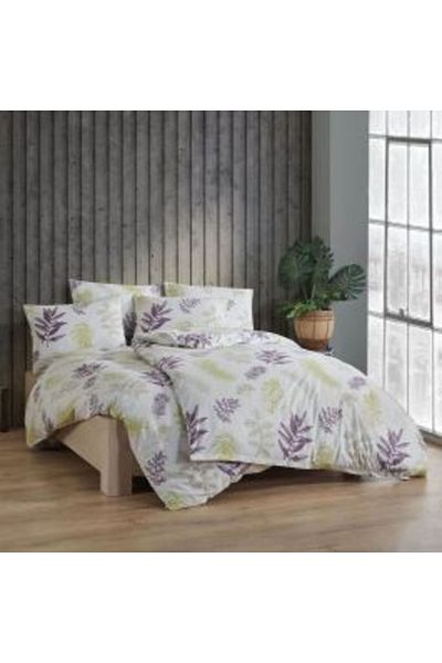 Homelux Bed Linen Set for Two People Judith, 100% Cotton Ranforce, Green