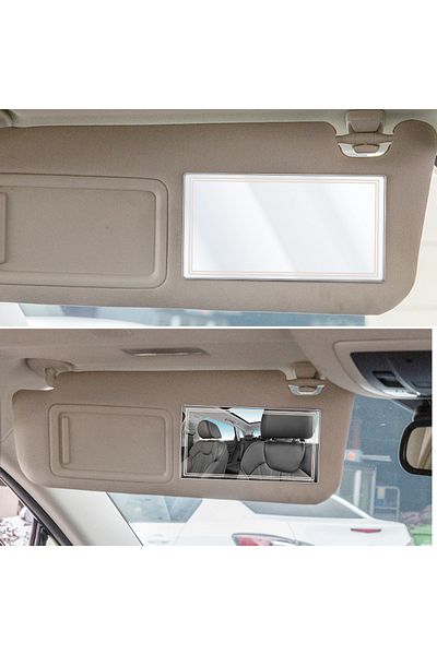 Choice Large 15x8cm 1PCs Large 15x8cm Car Sun Visor Mirror Car Interior Rectangular Dressing Makeup Mirror