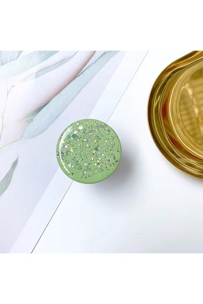 Choice Light Green Pop Grip 3D Finger Phone Holder Grips Tok Sockets Starry Sky Glitter Drop Glue Mobile Ph