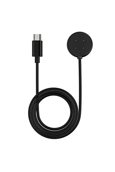 Choice شاحن USB-C أسود اللون لساعة Google Pixel 2/3 الذكية، كابل شاحن سريع بد...