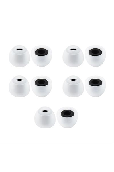 Choice 5Pair Black M- KBEAR 07 Silicone Upgrade Headphone Eartips 1pair(2pcs) 5pairs(10pcs) Noise Isolating