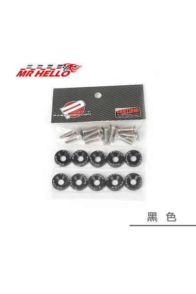 Choice M6DP-Black Improved Automotive Hexagonal Fasteners, Mudguard Washers, Bumper Engine, Concave Screws,