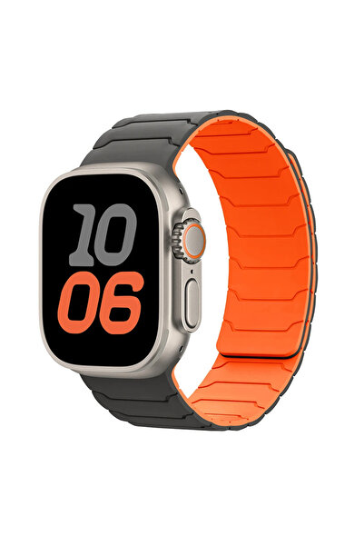 Choice 42 44 45 46 49 مم 12 حزام رمادي برتقالي لساعة ألترا 2 باند 49 مم 45 مم...