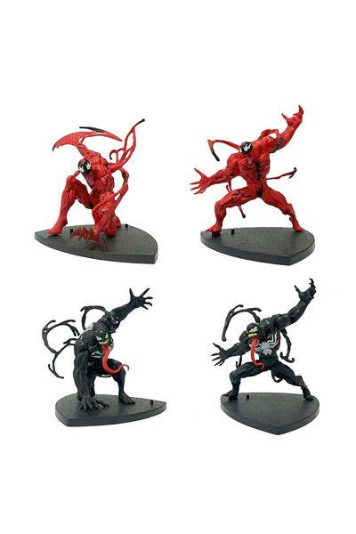 BANDAI pack by bag 01 4pcs/set Marvel Venom Carnage in Movie The Amazing Spiderman Figure Model Toys