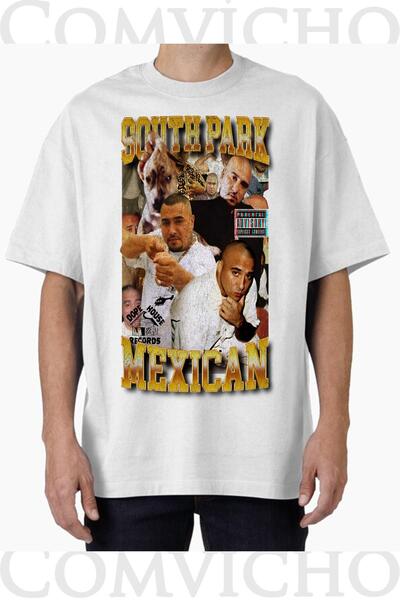 COMVİCHO Unisex Sauth Park V1 Design Printed Oversize T-Shirt