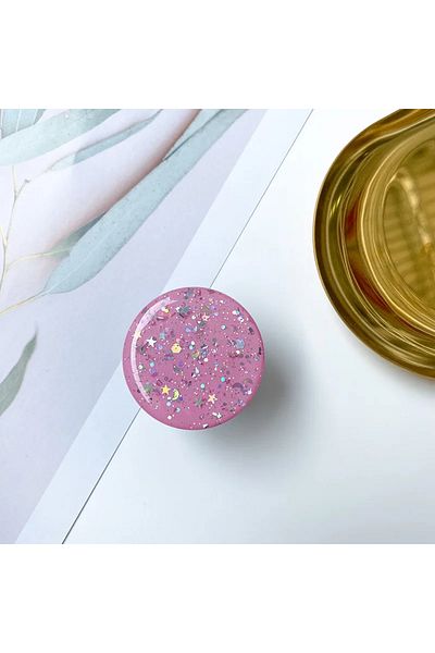 Choice Rose red Pop Grip 3D Finger Phone Holder Grips Tok Sockets Starry Sky Glitter Drop Glue Mobile Phone