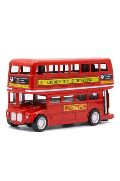 Choice Tent closed-with box 1:64 Vintage British Europe Double Decker Bus Diecast Alloy Car Model Metal Pul