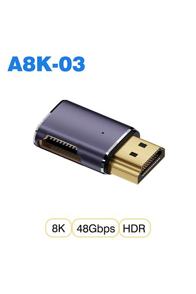 Choice 1 PCS A8K-03 HDMI2.1 UGOURD HDMI2.1 Cable Adapter mini micro hdmi to HDMI 2.1 Converter 48Gpbs 8K60H