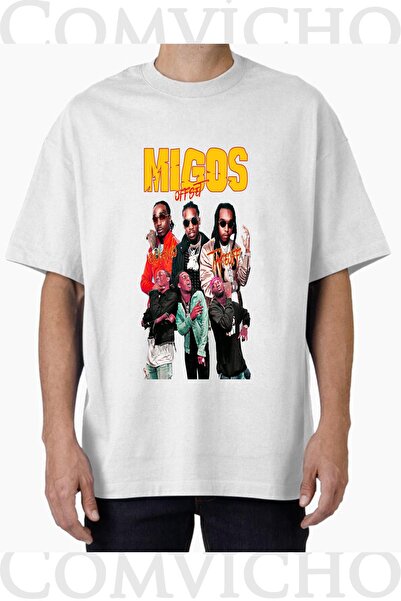 COMVİCHO تي شيرت مطبوع بتصميم ميجوس v1 للجنسين