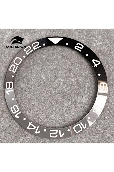 Choice سيراميك أسود رمادي A MATELION 38 مم حلقة إدراج إطار ساعة من سبائك السي...