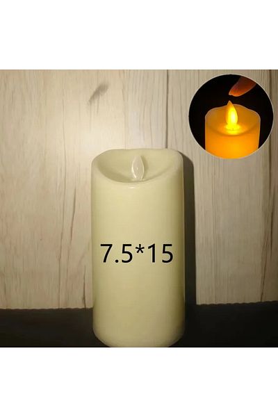 Choice 7.5cm-15cm LED Electric Candle Lamp Swing Flameless Candles Battery Powered Candles for Birthday Par