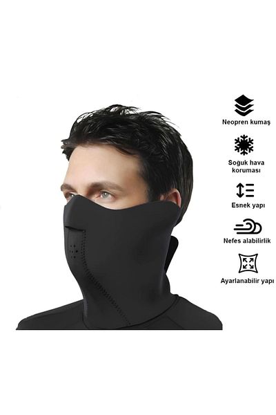 Vexo Wide Cut Neoprene Motocycling Mask