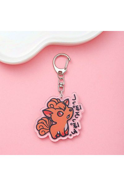 Miniso 5cm 7 Anime Pokémon Acrylic Keychain Accessaries Cartoon Funny Bag Pendant Cute Creative Charm Car K