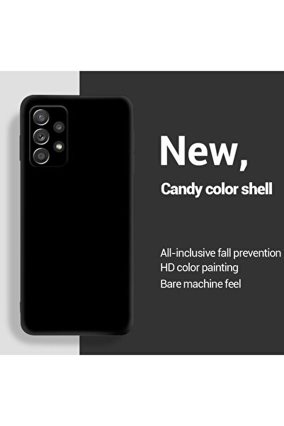 Choice جراب A32 4G أسود من السيليكون السائل الناعم لهاتف Galaxy A52 A72 A13 A...