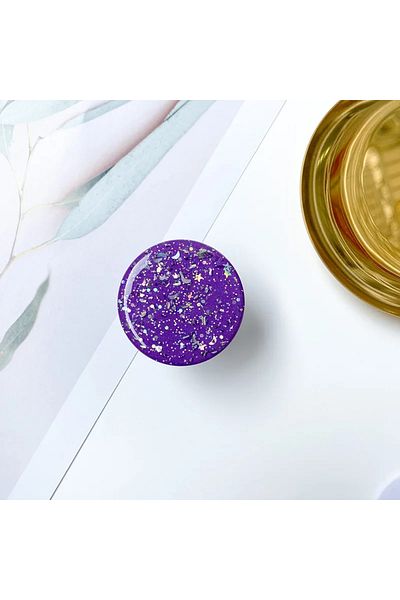 Choice deep purple Pop Grip 3D Finger Phone Holder Grips Tok Sockets Starry Sky Glitter Drop Glue Mobile Ph