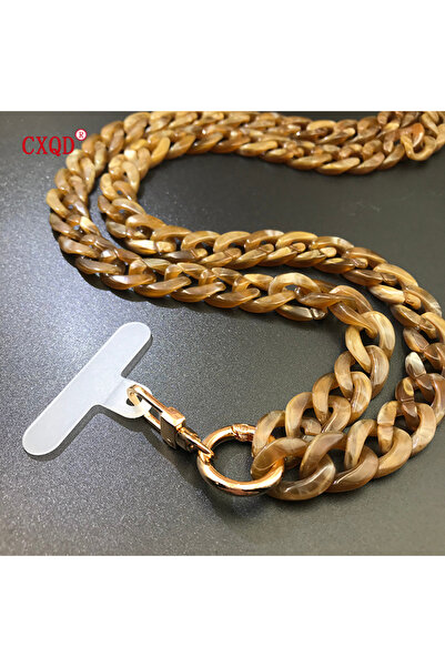 Choice 120cm brown 120cm Bevel Design Anti-lost Phone Lanyard Rope Neck Strap...