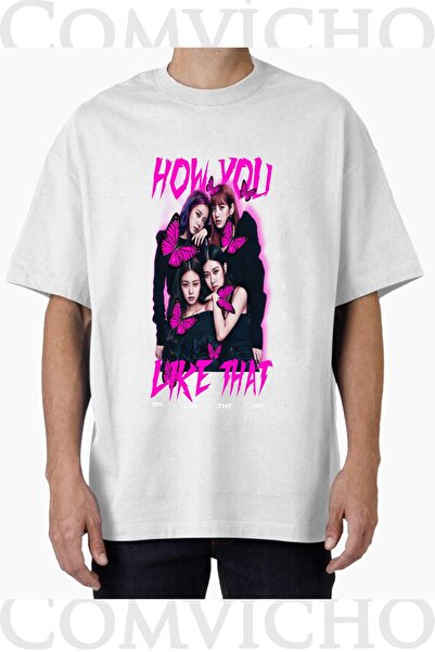 COMVİCHO Unisex How You V1 Design Printed Oversize T-Shirt