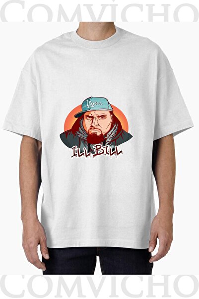 COMVİCHO Unisex Ill Bill V1 Design Printed Oversize T-Shirt