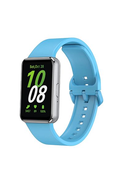 Choice Samsung Galaxy Fit 3 sky blue Silicone Strap For Samsung Galaxy Fit 3 Watch Bracelet Replacement Spo