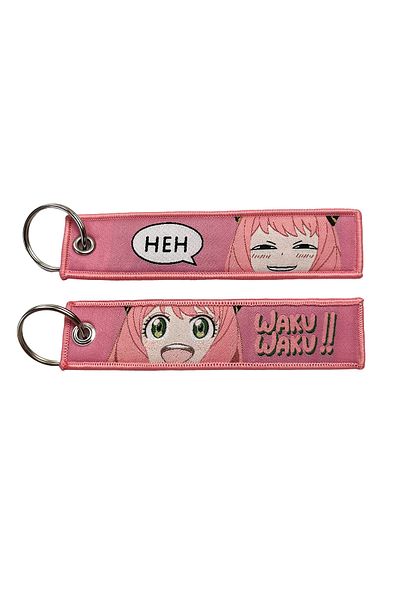 Miniso KSXF-03 2023 Anime embroidery Key Jet Tag Personalized Key chain Personalized Key Fobs Cartoon Keych