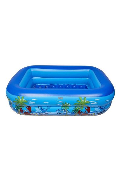 SIKS Inflatable Pool For Children Outdoor / Garden , 115 X 82 X 33 Cm, 2 Inflatable Rings