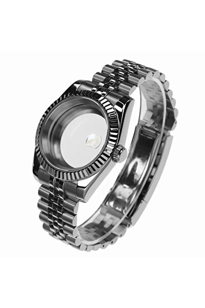 Choice علبة ساعة مقاومة للماء من كريستال الياقوت مقاس 39 مم، 4 تروس عالية الجودة، لساعة Nh35 Nh36