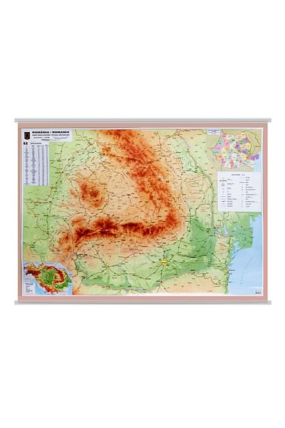 Arhi Design Map of Romania 100 x 140 cm