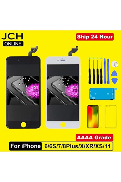 Choice5 مجموعة محول رقمي لشاشة اللمس ثلاثية الأبعاد LCD مثالية لهاتف iPhone 6 أسود من الدرجة AAAA لهاتف iPhone 6 6S 7 8 Plus