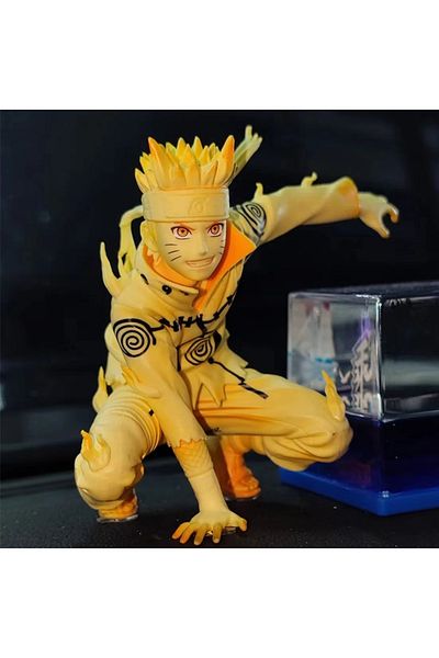 BANDAI 18cm green 18cm Naruto Anime Figure Uzumaki Naruto Figurine Collectible Kagebunsin No Jyutu Pvc Stat