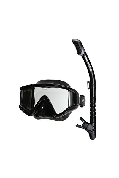 PROBLUE SET MS VISION PLUS3 Maske, DRY Snorkel, Siyah