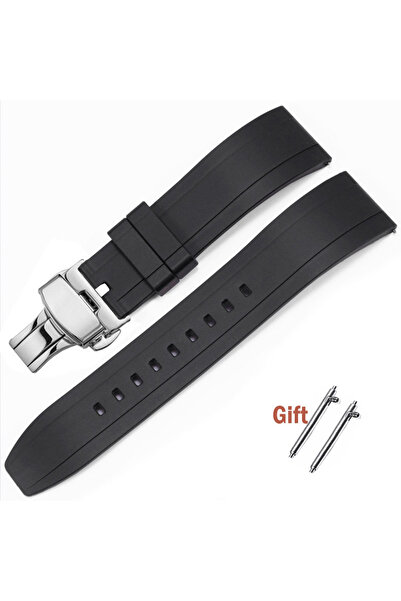 Choice 22mm Black Quick Release Rubber Watch Strap for Replace Bracelet for T...
