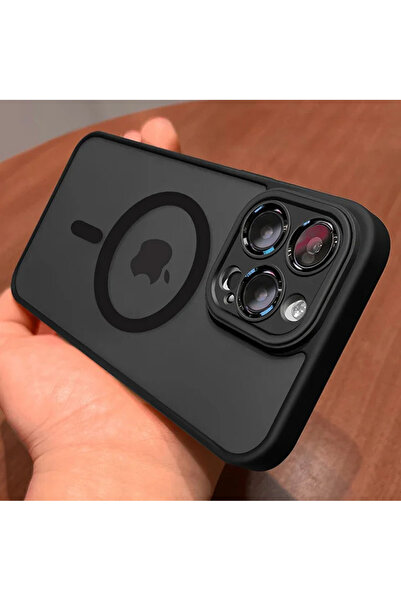 Choice جراب شحن لاسلكي مغناطيسي فاخر لهاتف iPhone 14 ProMax أسود اللون من Mag...