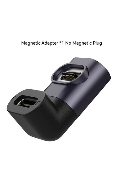 Choice U Adapter Only 240W Magnetic Right Angle USB C Male to USB C Female Adapter 90 Degree PD3.0 Fast Cha