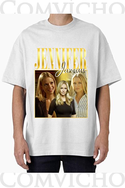 COMVİCHO تي شيرت مطبوع بتصميم جينيفر v1 للجنسين