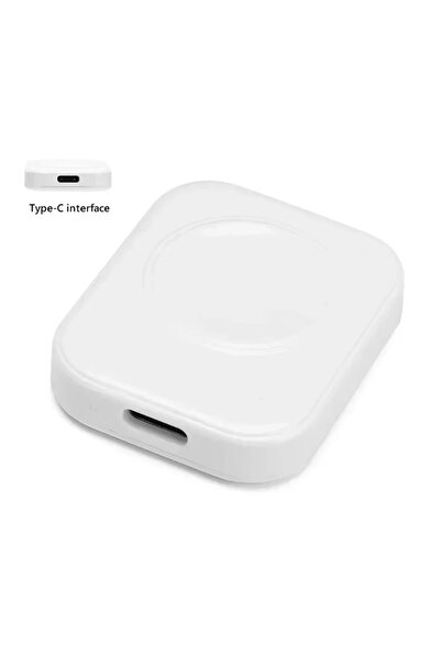 Vikefon شاحن لاسلكي مغناطيسي صغير أبيض من النوع C لساعات Apple Watch من 1 إلى...