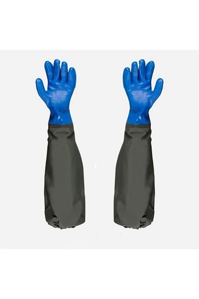 Choice Yellow Pond Gloves, Long Arm Waterproof Gloves,Long Rubber Gloves for Men and