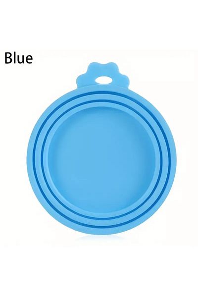 Choice sky blue 1 Reusable Silicone Pet Can Lid Bpa Free, Suitable For Most Sized Dog And Cat Cans - Keeps