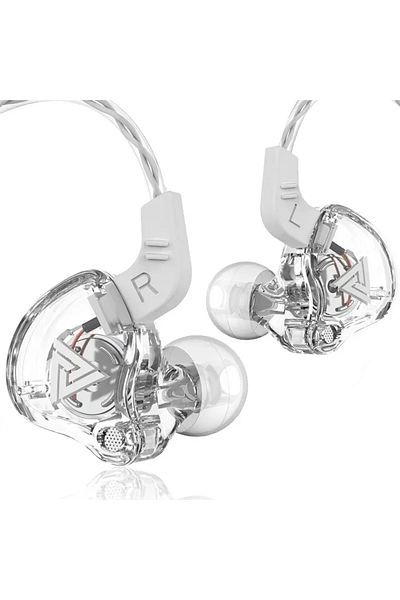 Vikefon White Original QKZ AK6 Copper Driver HiFi Wired Earphone Race Sport Headphone Bass Stereo Headset Mu