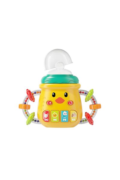 Choice 668-234HUANG 0-12M Baby Musical Feeding Bottle Pacifier Newborn Soft Teether Rattles Educational Toy