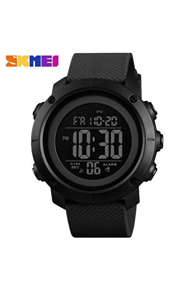 Skmei ساعة رياضية رقمية مقاومة للماء للرجال، موديل 1426، لون أسود، مزودة بوظي...