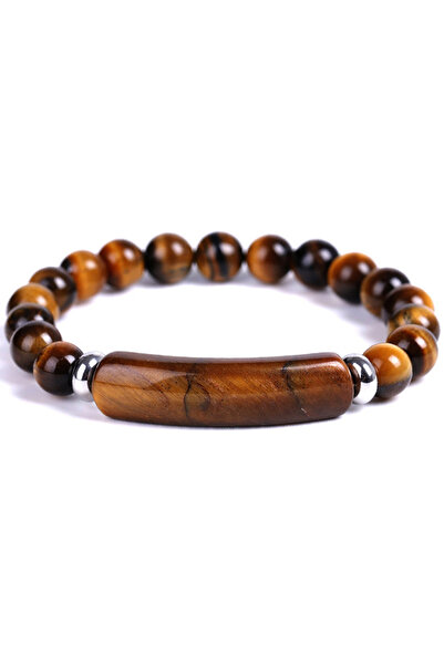 Choice 18.5cm Tiger Eye Bridge bracelet Natural Stone Crystal Druzy Rose Quar...