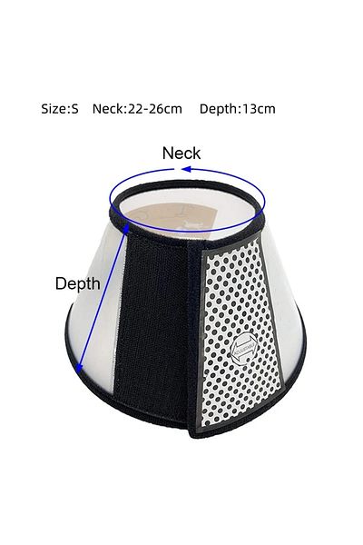 Choice S Pet Elizabeth Collar Puppy Anti Bite Grasping Collar for Small Sizes Dogs Recovery Cone Ring Cats.