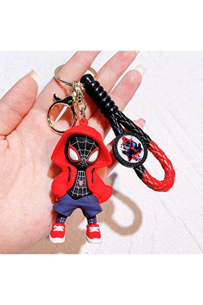 Choice 7 سلسلة مفاتيح من Disney Marvel Spider-Man على شكل رسوم متحركة من سلسلة Avengers Series، سلسلة مفاتيح على شكل قلادة، زينة جوهرة.