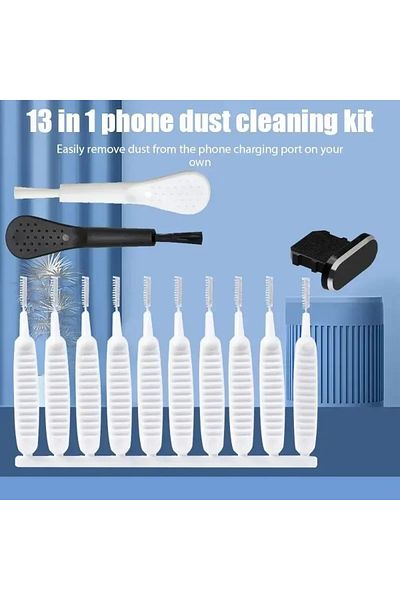 Choice For Type C Phone 13PCS Mobile Phone Speaker Dust Removal Cleaner Tool Kit For iPhone and Type C Earp